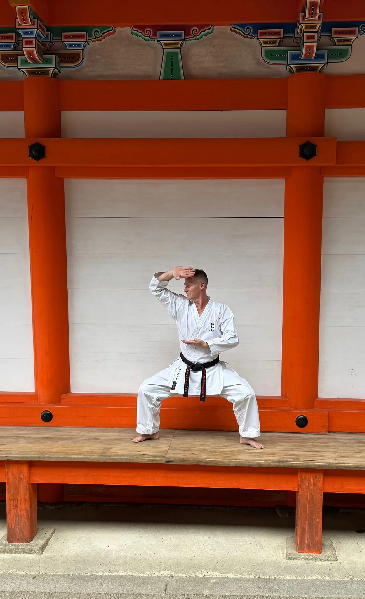 Teens training at the Yushukan Honbu Dojo